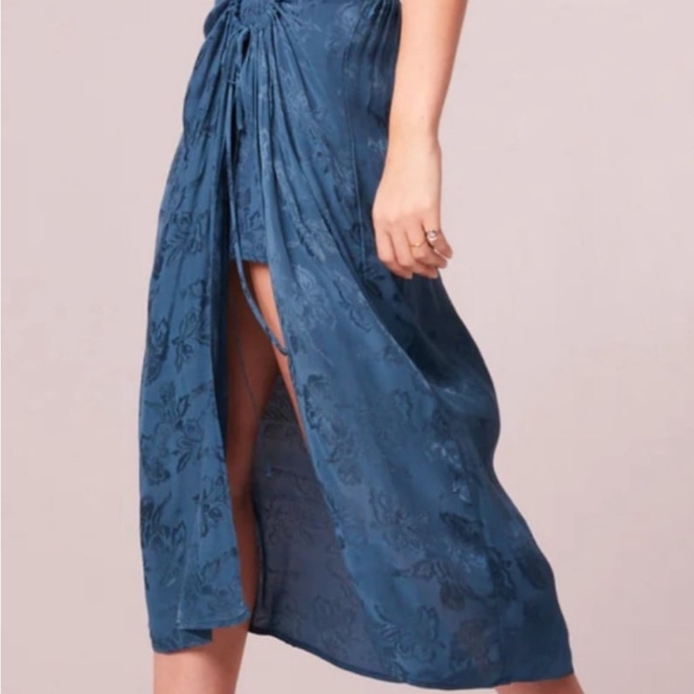 Band of Gypsies Asymmetrical Blue Skirt - Picture 7 of 8